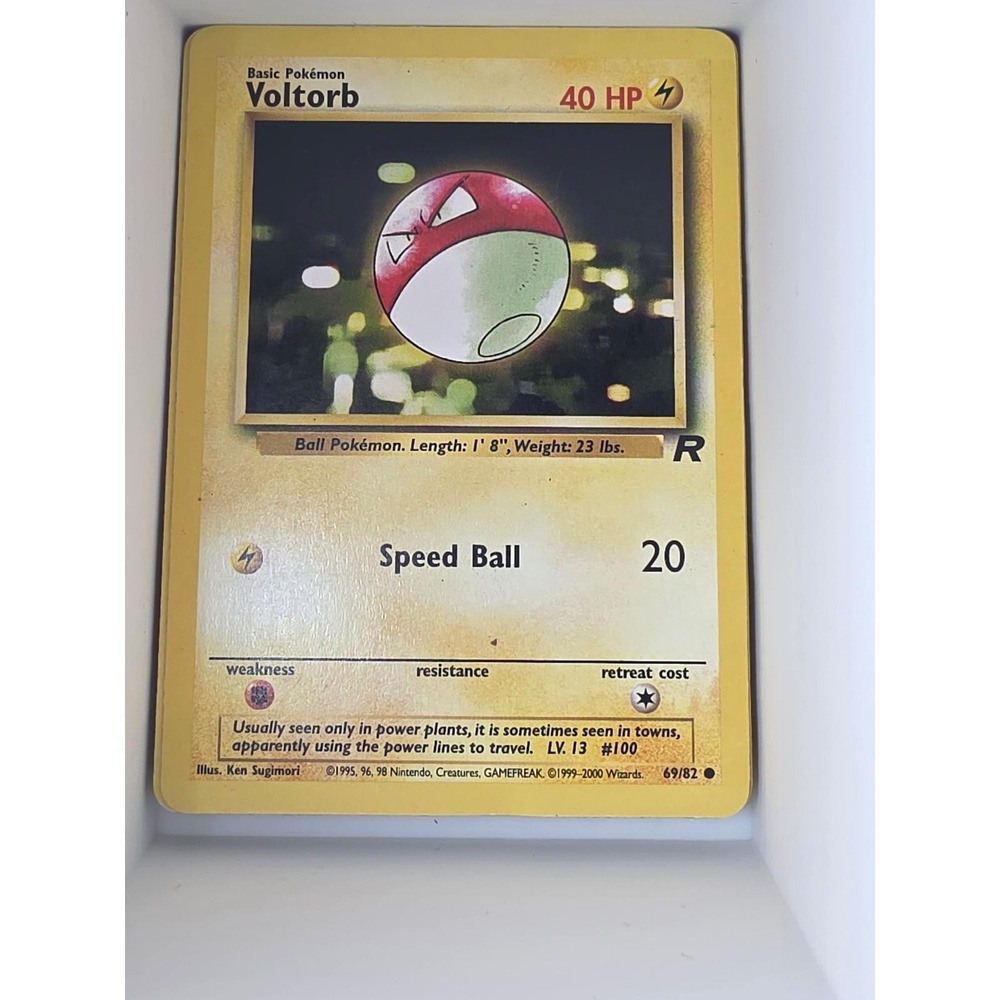 Voltorb 69/82 Common Team Rocket Pokemon Unlimited Near Mint